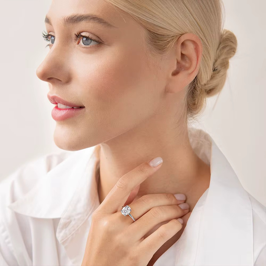 M-JAJA Verlobungsring, 925 Silber, Diamant, Damen - Bild 5