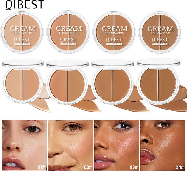 QIBEST Creme-Foundation, Matt, Feuchtigkeitsspendend - Bild 1