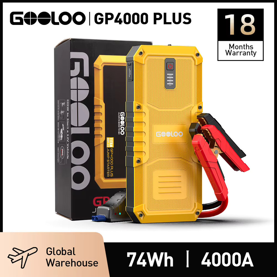 GOOLOO Starthilfe-Powerbank 20000mAh mit 4000A Auto-Booster für Benzin und Diesel 12V - Bild 2
