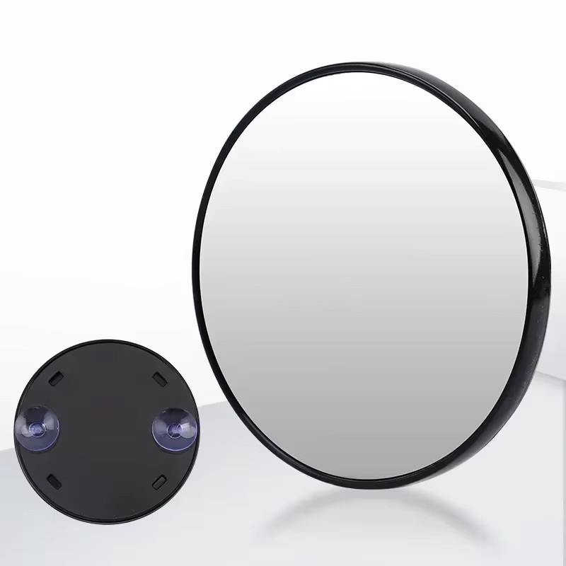 Vvocci Duschspiegel für Make-up und Kosmetik mit Saugnapf, Schwarz, Durchmesser: 8,8 cm - Bild 3