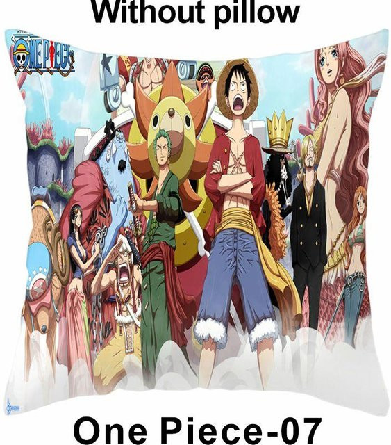 CBZ Kissenbezug One Piece Monkey D Luffy Anime Design, Farbe: Schwarz/Mehrfarbig, B/T/H: 45 x 45 x 0 cm - Bild 1