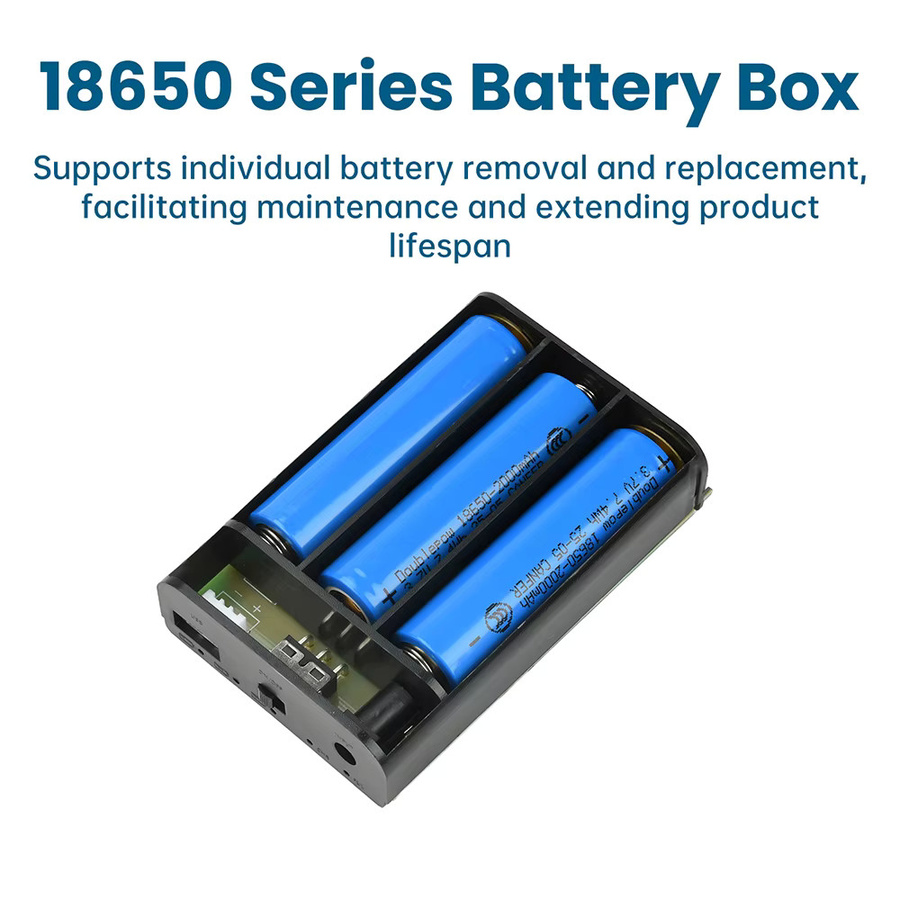 DIY USV Power Bank Kit für 3x 18650 Lithium-Batterien, DC 12 V, Blau - Bild 3