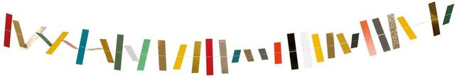 Rico Design Genähte Girlande Streifen classic Multicolor 1,8m - Bild 1
