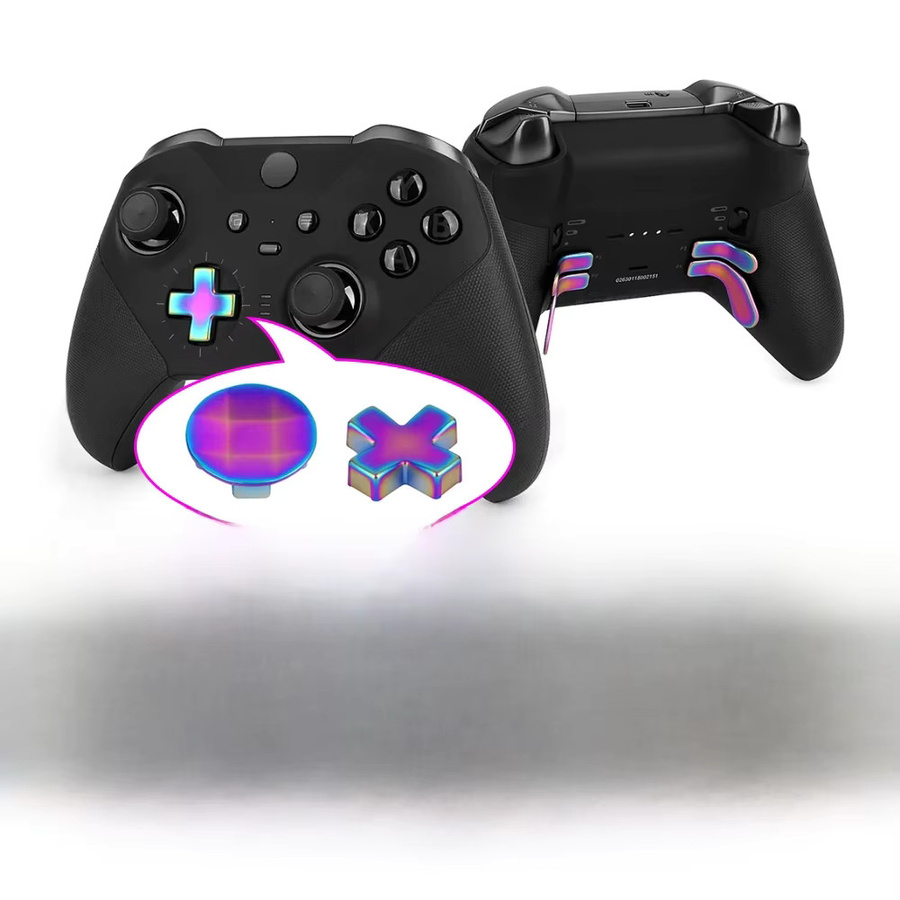 ZHOUCHEN Metall D-Pad Trigger Paddel und Ersatz-Thumbsticks für Xbox One Elite Series 2 in Rot und Multicolour - Bild 3