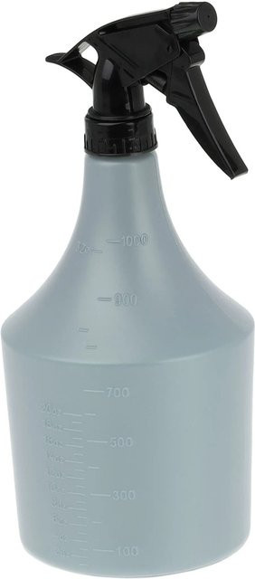 Relaxdays Sprühflasche aus Kunststoff in Grau und Schwarz mit verstellbarer Düse, 2er Set, B/T/H: 11 x 11 x 1,25 cm - Bild 1