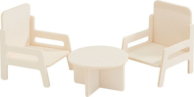 stafil Miniatur-Set Wohnzimmer Sperrholz Beige - Bild 1