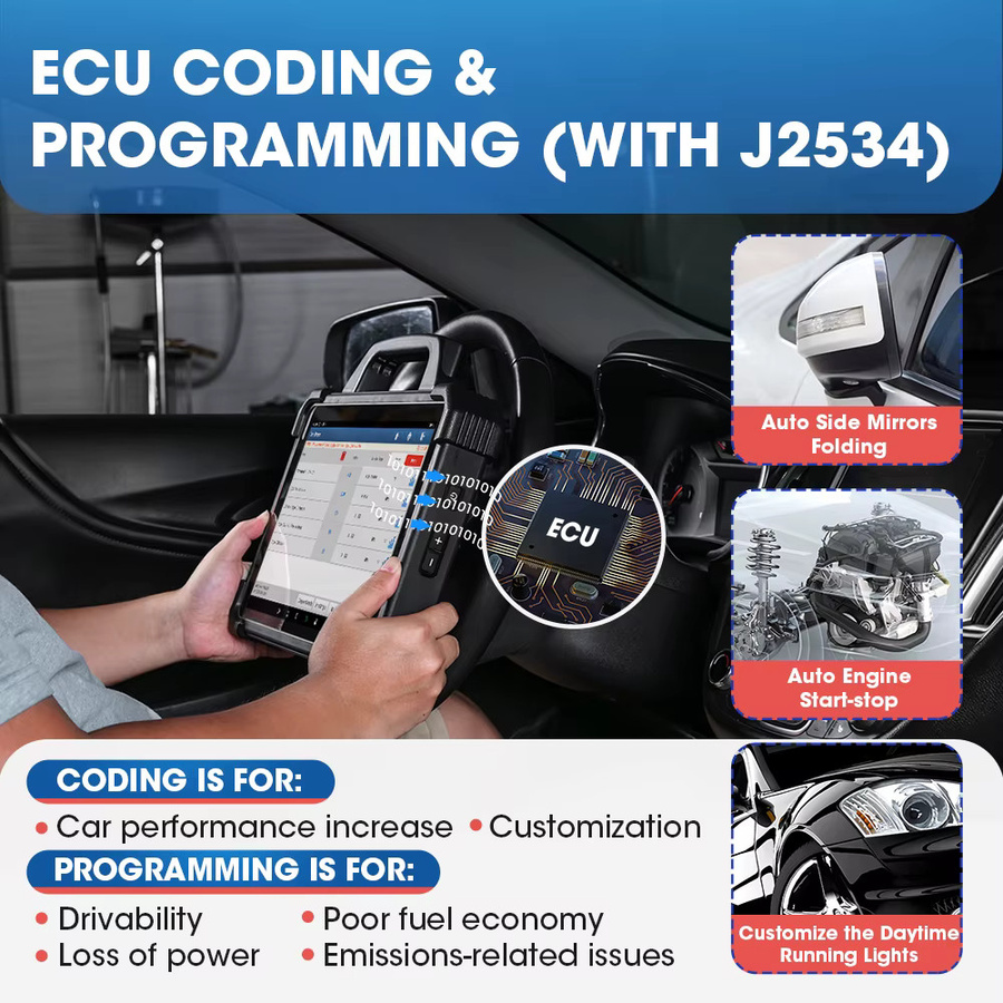 LAUNCH X431 PAD 7 VII Autodiagnosetool mit J2534 Smartlink und Online-Programmierung für OBD, Schwarz - Bild 3