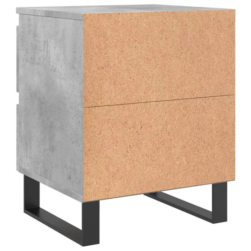 Vidaxl Nachttische im Industrial Design, 2er Set, Grau, B/T/H: 40 x 35 x 50 cm - Bild 2