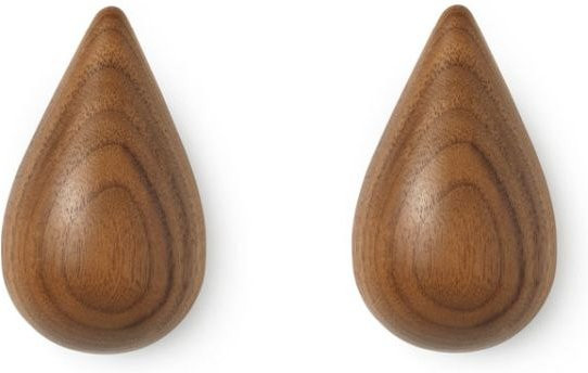 Normann Copenhagen Dropit Wandhaken aus Holz in Braun - Bild 1