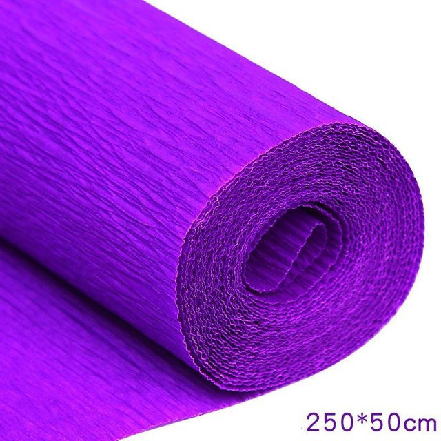 Bunte Krepppapierrolle für Bastelarbeiten und DIY-Dekoration von Yiran Furniture, 17 Farben, Länge: 250 cm, Breite: 50 cm - Bild 1