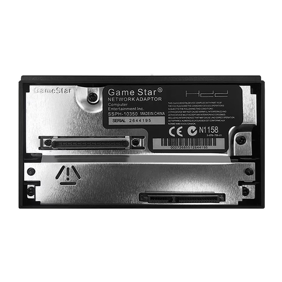 VODOOL Universal-Netzwerkkartenadapter für PS2 mit SATA-Schnittstelle für 2,5 und 3,5 Zoll HDD in Schwarz - Bild 2