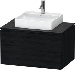 Duravit Waschtischunterschrank L-Cube Wandhängend, B/T: 82 x 55 cm, mit 1 Schublade und 1 Auszug, Erdtöne Weiß - Bild 1