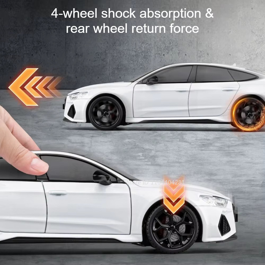 MAKEDA RS7 A6L Modellauto, 1:24, aus Legierung, mit Licht und Sound, Rückziehfunktion - Bild 4