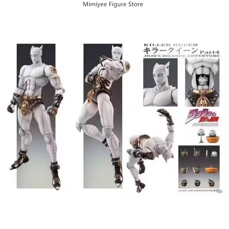 Bandai JoJo's Bizarre Adventure Killer Queen, Action Figur, Rosa / Weiß, 16 cm - Bild 3