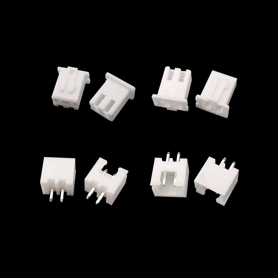 100 Stück JST XH 2,54 Pin Stecker Set mit männlichen und weiblichen Gehäusen und Terminals in Weiß - Bild 2