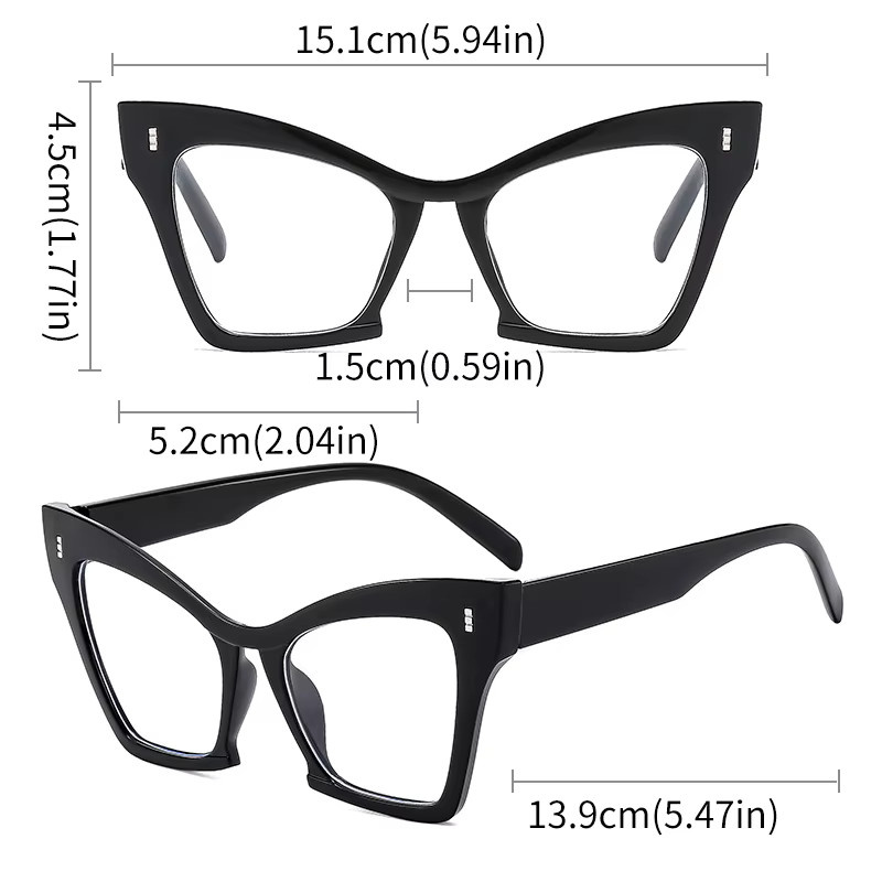 KAMMPT Korrektionsbrille Cat Eye, Vollrand, transparent, Kunststoff, Damen - Bild 3
