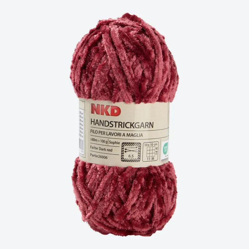 NKD Handstrickgarn SOPHIE in Rot, 80 m - Bild 2
