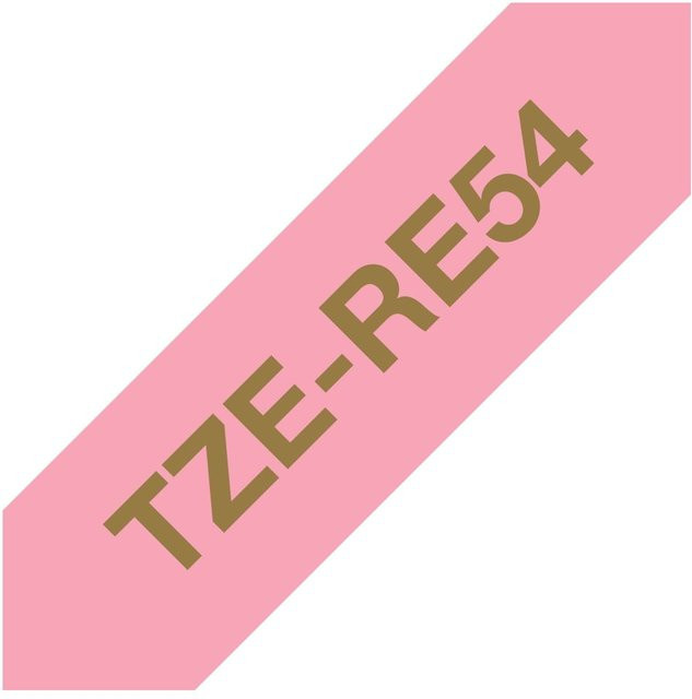 Brother P-touch Textil-Schriftband Gold auf Rosa, Breite: 24 mm - Bild 1