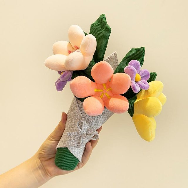Lustiger Strauß Plüsch, rosa, 30cm - Bild 1