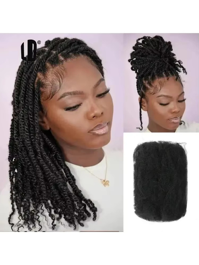 Lolely Dream Ultimate Kinky Bulk Echthaar für Zöpfe, Dreadlocks und Locs - Bild 7