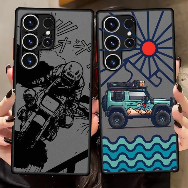 Cartoon Auto Schutzhülle für Samsung Galaxy S25 S24 S23 S22 S21 S20 Ultra Plus FE in Multicolour - Bild 1