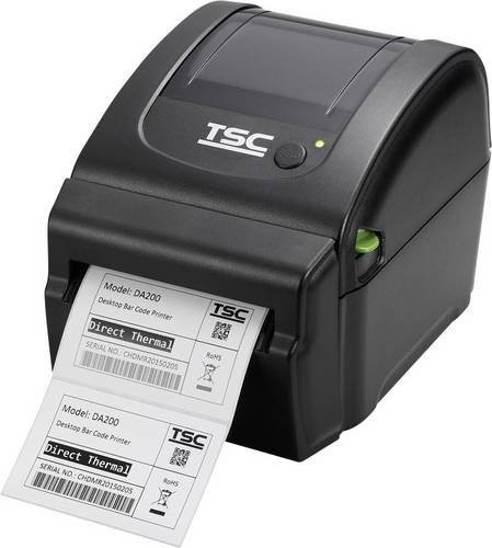 TSC DA220 Thermodirekt-Etikettendrucker mit 203 x 203 dpi, max. Etikettenbreite: 114 mm, USB, RS-232 und LAN, Schwarz - Bild 1