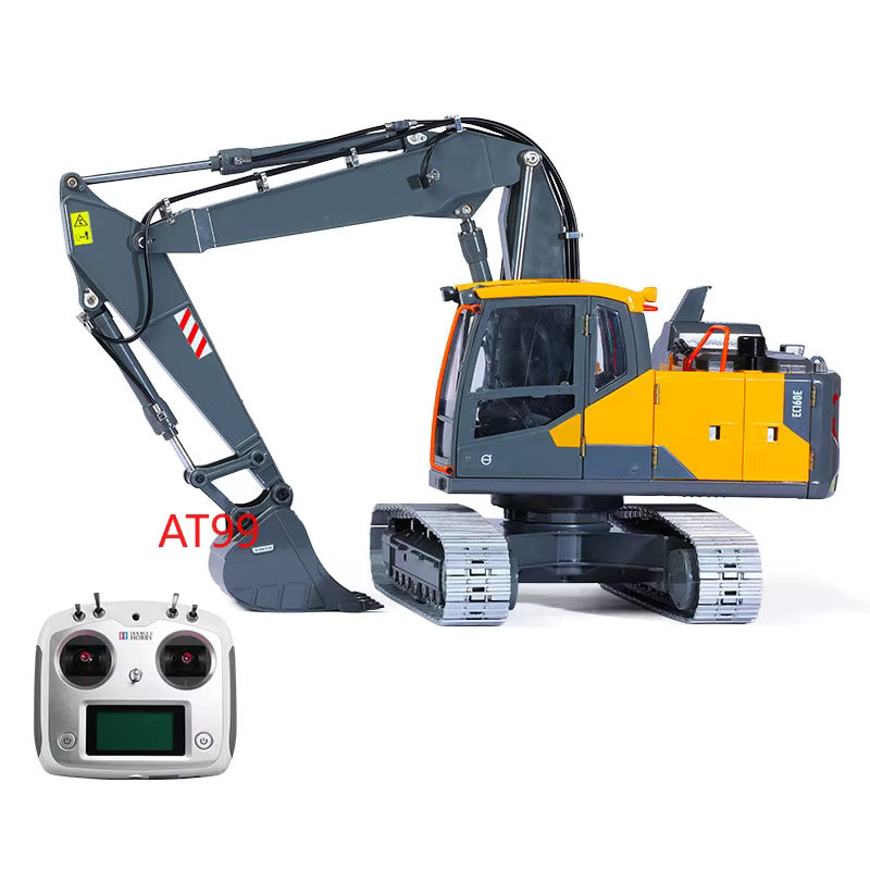 Doppel E Hydraulikbagger E111, RC Hydraulikbagger, Metallmodell, 1/14, 3-teiliger Arm - Bild 2