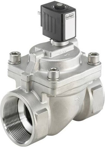 Bürkert Servogesteuertes Ventil 319441 6281 24V in Messing und Silber - Bild 1