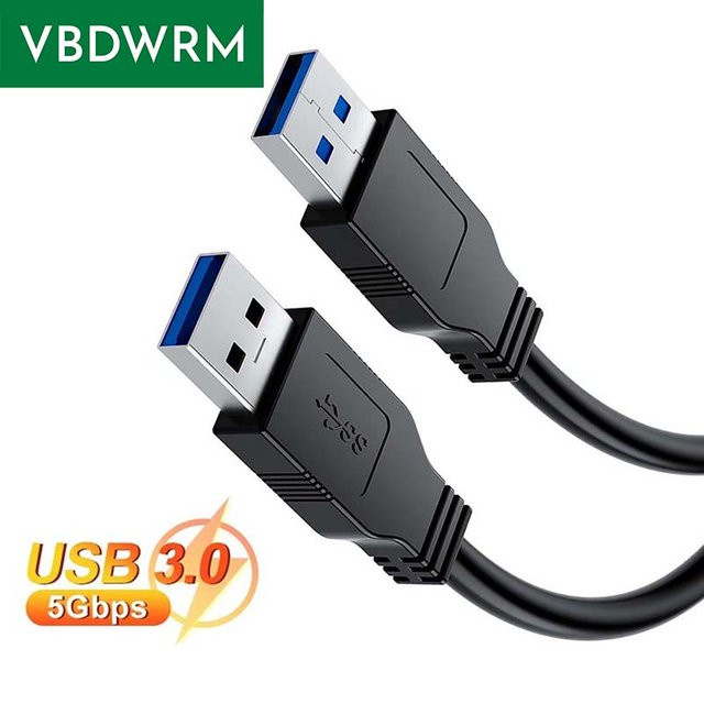 VBDWRM USB 3.0 Kabel Typ A auf Typ A in Schwarz - Bild 1