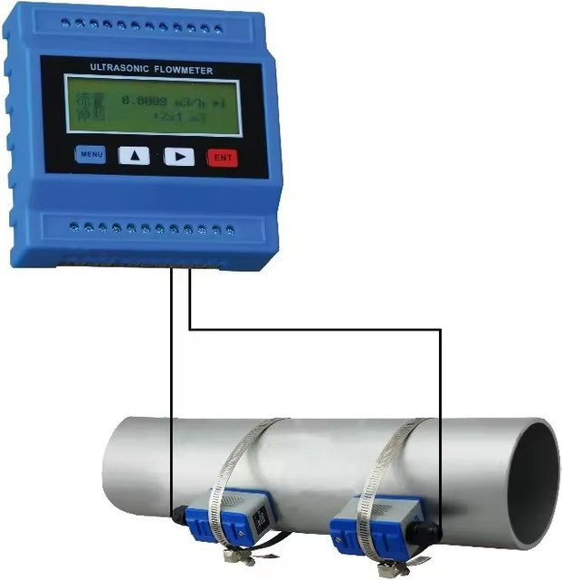 JUNTEK Digitaler modularer Ultraschall-Durchflussmesser TUF-2000M mit TS-2 TM-1 TL-1 Wandlern zur Messung der Wassergeschwindigkeit für DN15-6000 mm - Bild 1