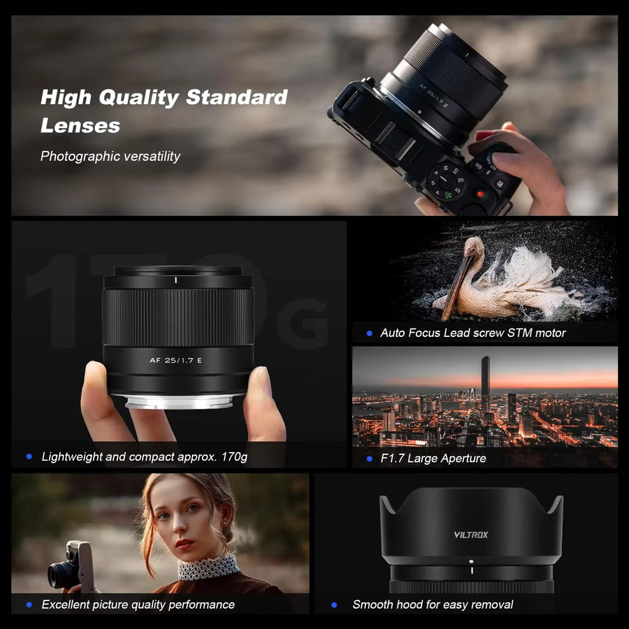 Viltrox Air Series AF Autofokus Objektiv 56mm f/1.7 für Sony E Mount, Schwarz - Bild 2