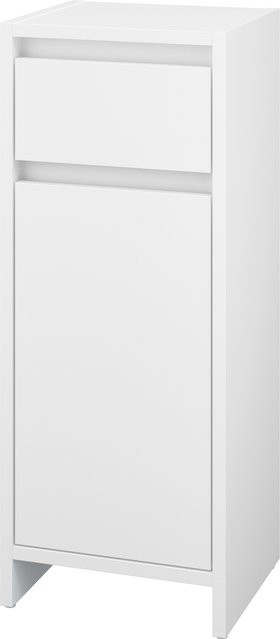 LIVARNO Bad-Seitenschrank Oslo modern in Weiß matt, B/T/H: 28 x 32 x 80 cm - Bild 1