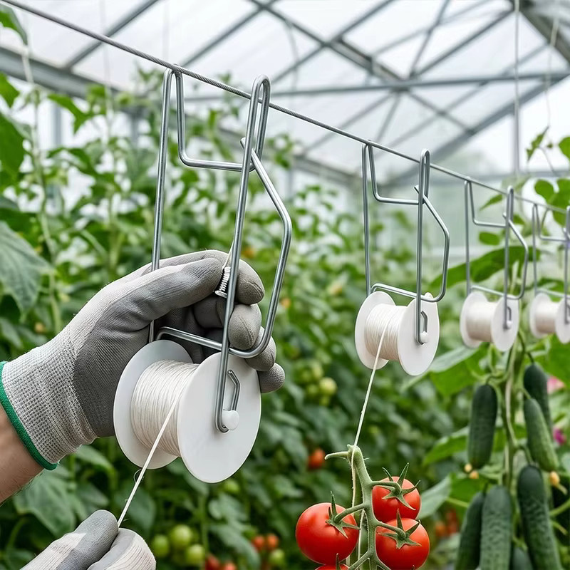 10er Set Gartenpflanzen-Rollhaken als Stützhaken-Set für Tomaten, Auberginen, Wassermelonen und Paprika - Bild 3
