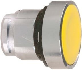 Schneider Electric Drucktaster flach in Gelb und Silber aus Metall ZB4BA5 - Bild 1