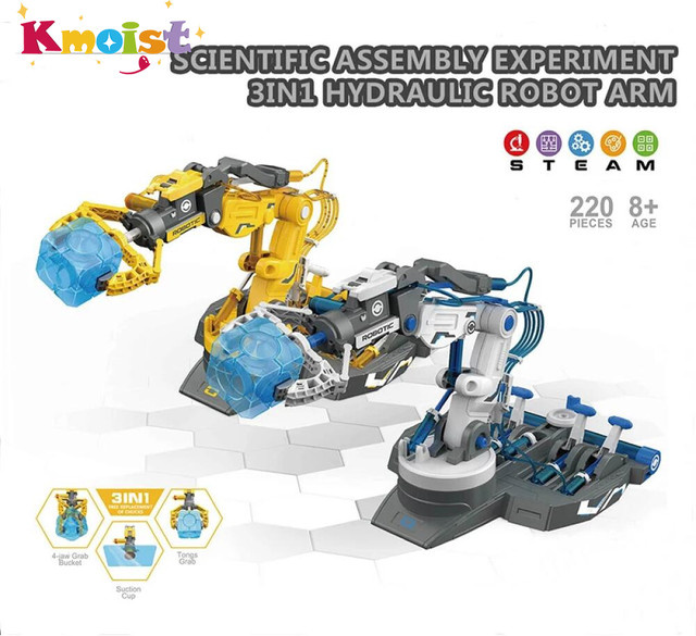 Kmoist Roboter Hydraulischer Manipulator Arm, Baukasten, ab 8 Jahren - Bild 1
