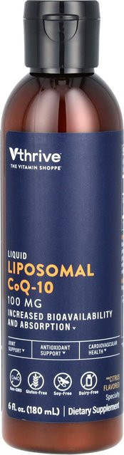 Vthrive Flüssiges liposomales CoQ-10, Zitrone, 100 mg, 180 ml - Bild 1
