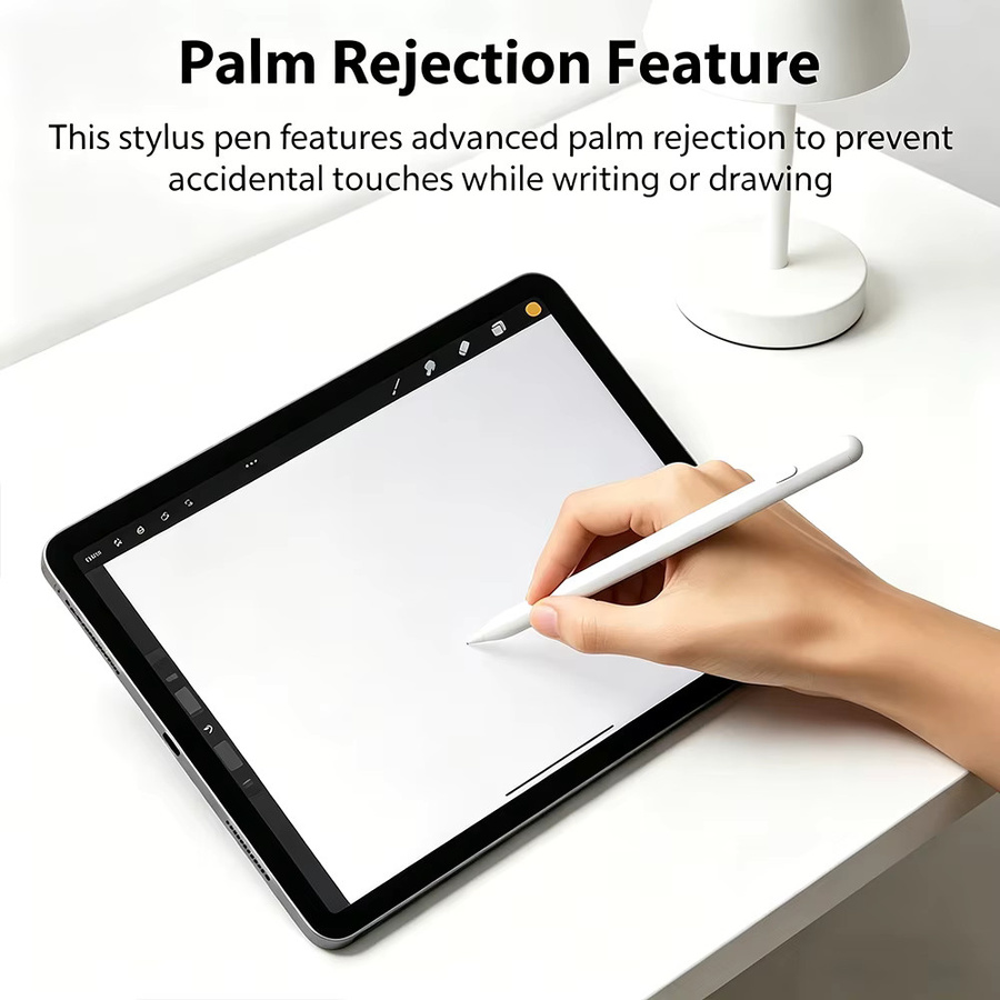 EMTRA iPad Pencil 2025 Stylus-Stift in Weiß mit Handballenerkennung und Neigungssensitivität für iPad Air Pro M3 und iPad mini 5 6 7 sowie iPad 7 8 9 10 11. Generation - Bild 5