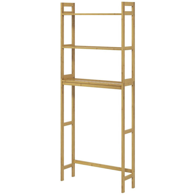 Kleankin Badregal aus Bambus in Naturholz, B/T/H: 68 x 20 x 165 cm - Bild 2