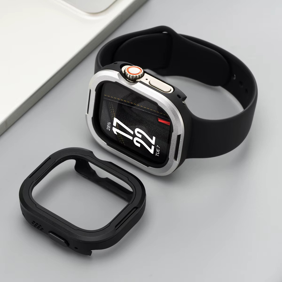 CAOWTAN Schutzhülle für Apple Watch, Alloy+TPU, Unisex - Bild 3