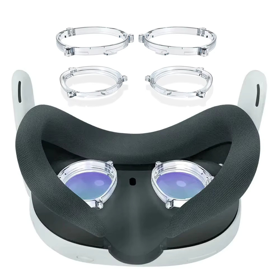 LAIMANEI Magnetischer Linsenschutzrahmen mit Blaulichtfilter-Gläsern für Meta/Oculus Quest 3 - Bild 5