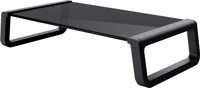 Trust Monta Monitor-Erhöhung aus Hartglas in Schwarz mit maximal 98 mm Höhenverstellung - Bild 1