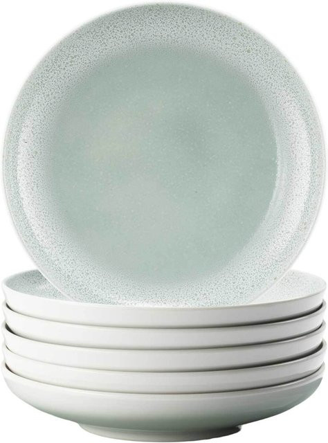 Seltmann Weiden Suppenteller Sento Home Weiß aus Porzellan 6er Set Durchmesser: 21,3 cm - Bild 1