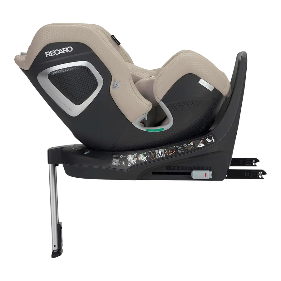 Recaro Kindersitz XENON1 KID mit ISOFIX und Drehfunktion, Beige, i-Size nach UN R129 - Bild 2