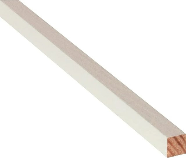 Döllken Profiles Quadratleiste Weiß, B/H: 10 x 10 mm, Länge: 900 mm - Bild 1