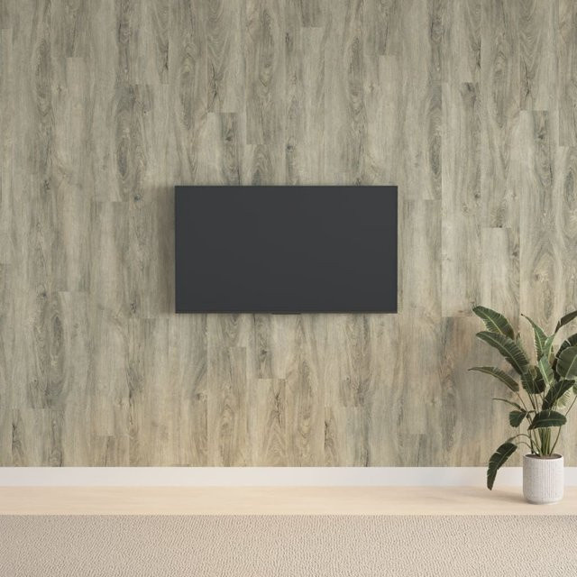 Vidaxl Wandpaneele in Holzoptik aus PVC, Grau, 2,06 m² - Bild 1