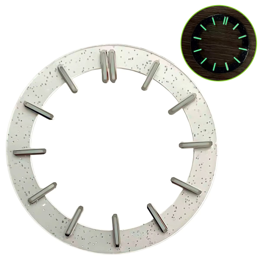 OAKCHARM Uhrenteile Skelett, schwarz-weiß, 31,8 mm - Bild 1