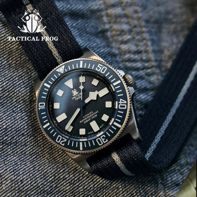 Tacticalfrog Armbanduhr, Titan, Automatik, 42 mm, Schwarz, Herren - Bild 1