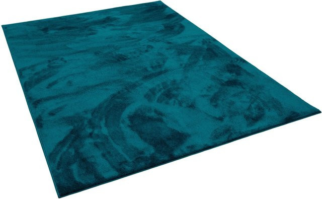 Pergamon Luxus Hochflor Teppich Melia in Petrol, B/T: 120 x 170 cm - Bild 1