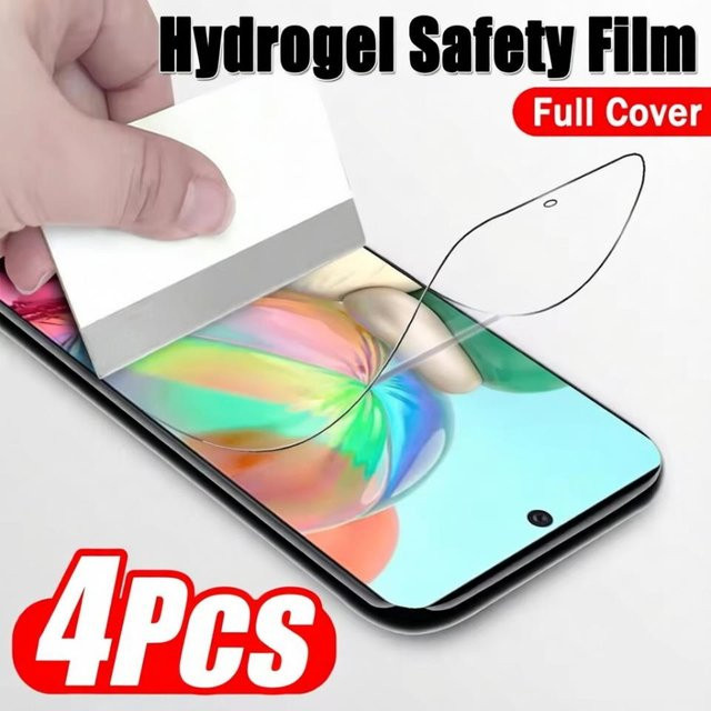 4 Stück Hydrogel-Displayschutzfolie für Motorola Moto G Power 5G, Stylus 5G und Play, transparent - Bild 1