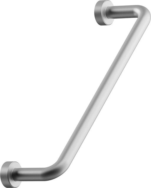 Furnipart Möbelgriff Lounge Bar aus Edelstahl in Silber, geschliffen, Länge: 128 mm, Breite: 142 mm, Durchmesser: 7 mm - Bild 1